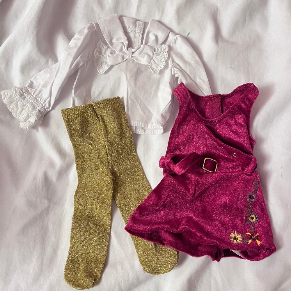 EUC American Girl Julie's Christmas Outfit